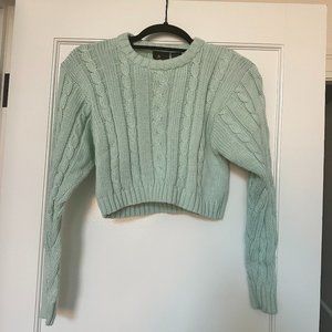 vintage crop sweater